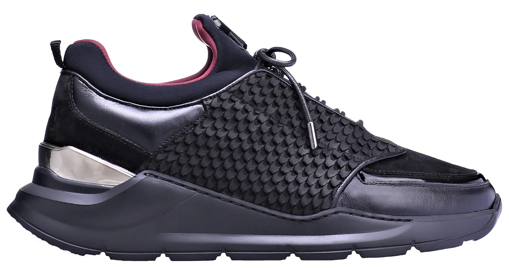 Low-Top Women's BNJ MAGNUS RUNNER - All Black Cobra Cut-Neoprene