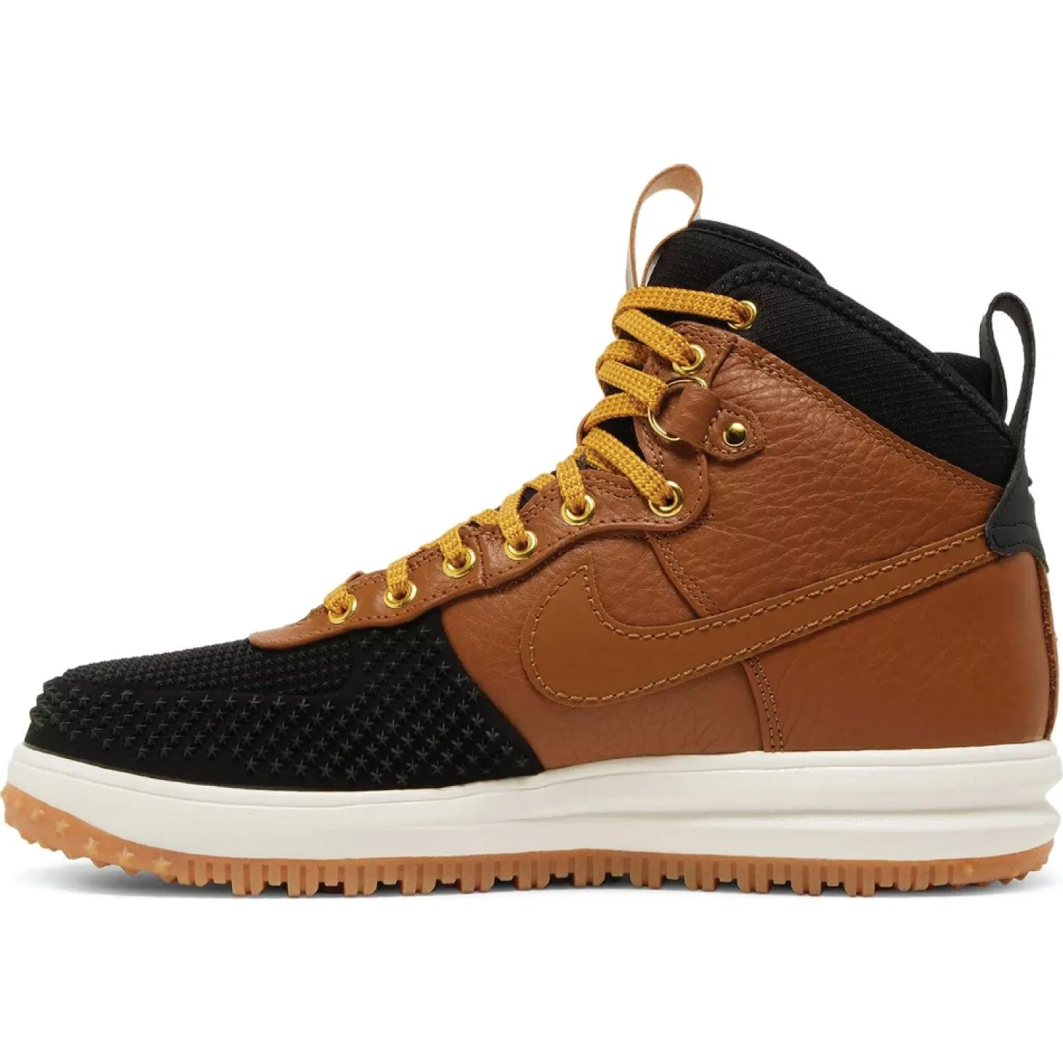 Lunar Force 1 Duckboot 'Ale Brown Black' - Nike Air Force 1 with lunar sole and waterproof Duckboot design, in brown and black c