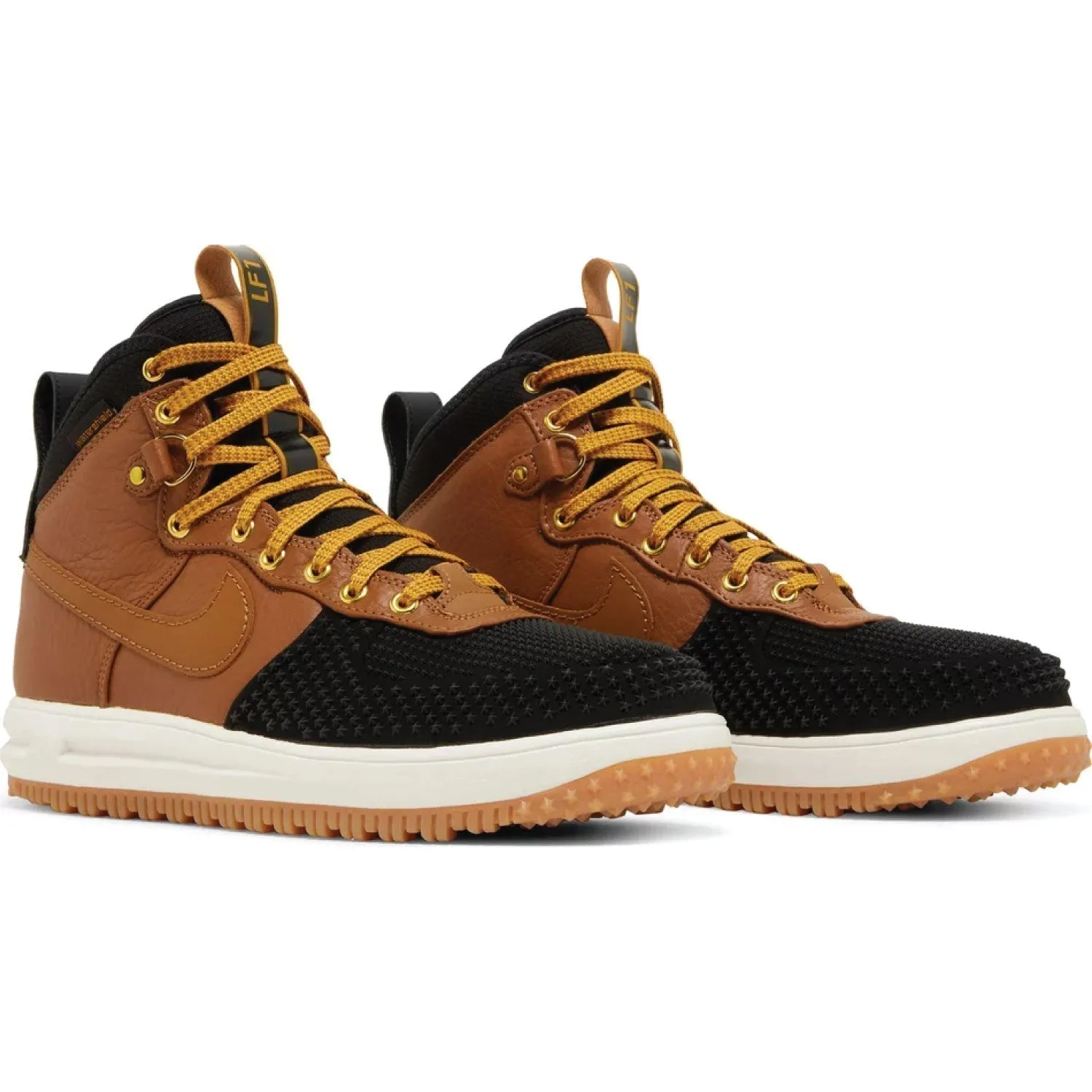 Lunar Force 1 Duckboot 'Ale Brown Black' - Nike Air Force 1 with lunar sole and waterproof Duckboot design, in brown and black c