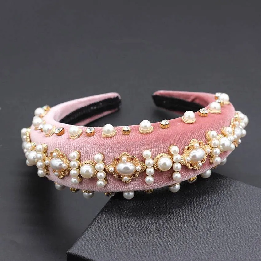 Luxury Crystal Pearl Headbands