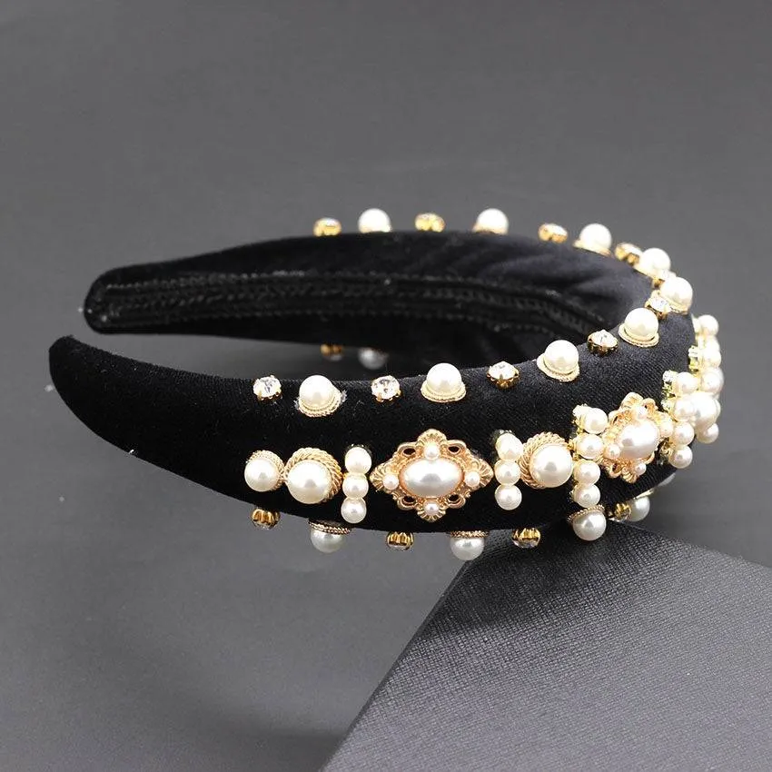 Luxury Crystal Pearl Headbands