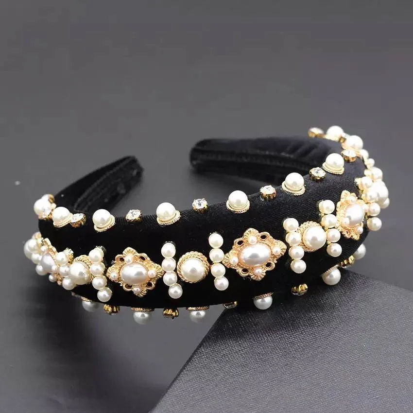 Luxury Crystal Pearl Headbands