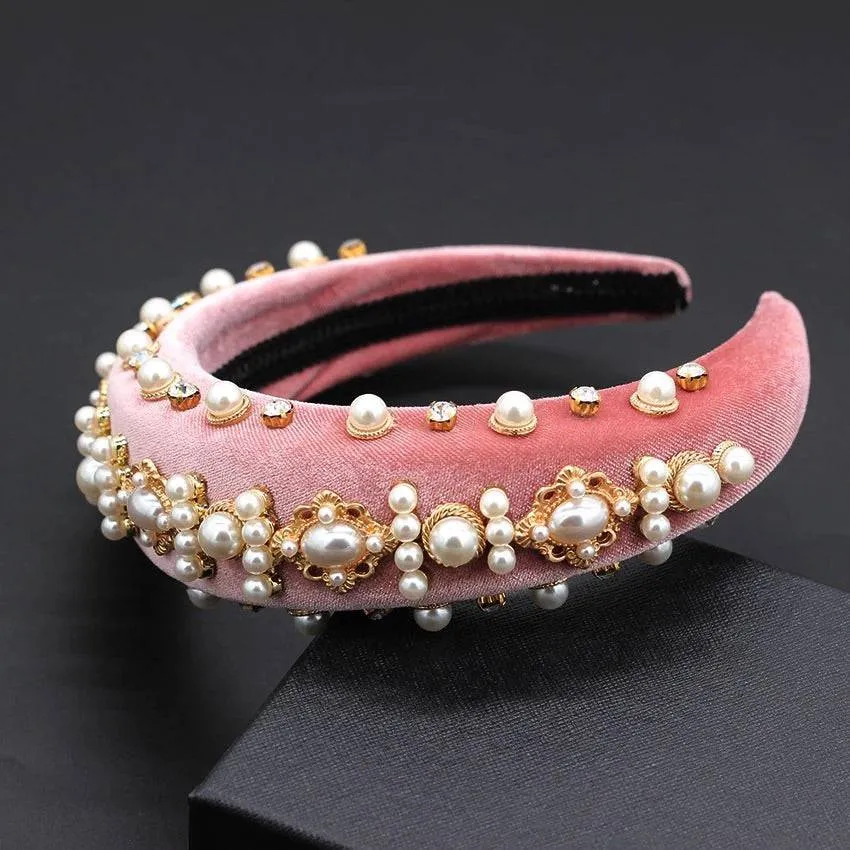 Luxury Crystal Pearl Headbands