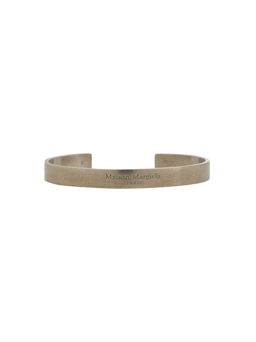 MAISON MARGIELA    RIGID LOGO BRACELET