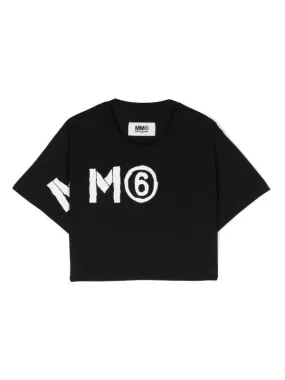 Maison Margiela T-Shirt M6 Logo Black