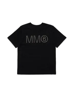 Maison Margiela T-Shirt Studded Logo Black