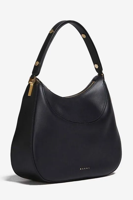 Marni leather handbag black color