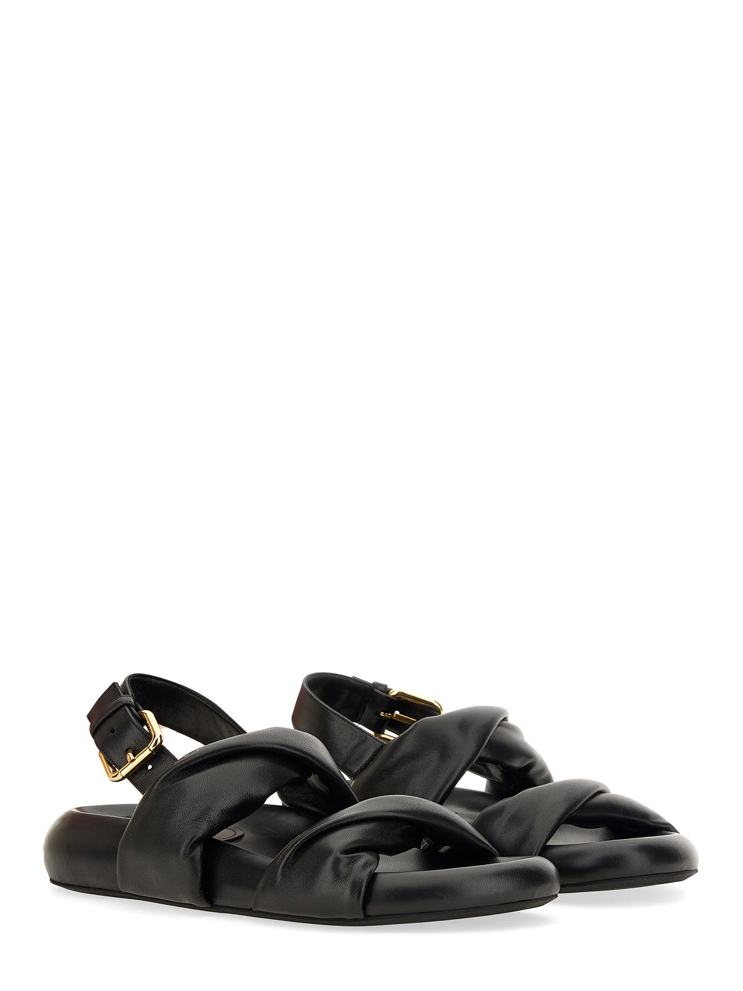 MARNI    LEATHER SANDAL