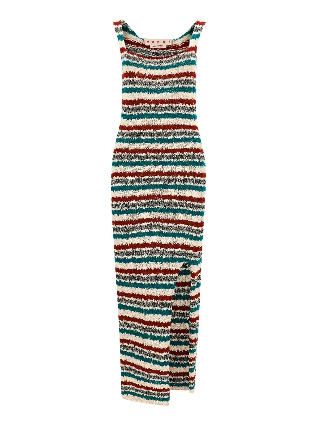 Marni Striped Sleeveless Knitted Dress