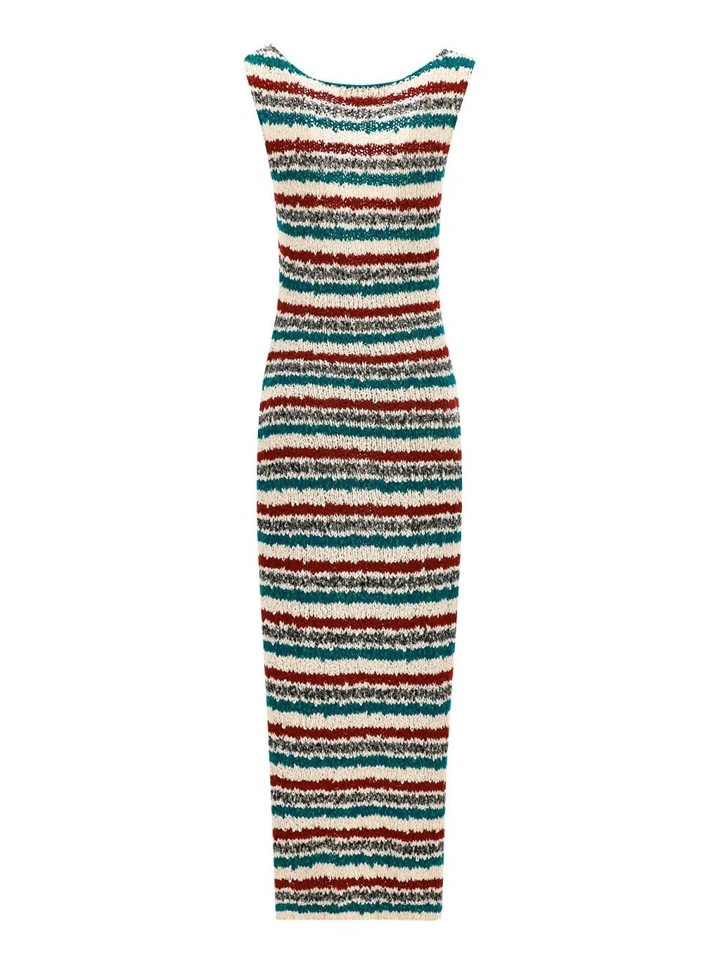 Marni Striped Sleeveless Knitted Dress