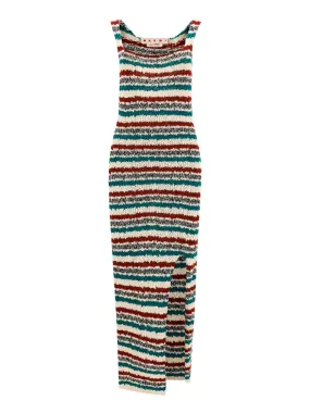 Marni Striped Sleeveless Knitted Dress