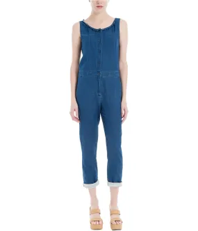 Max Studio London Womens Denim Jumpsuit