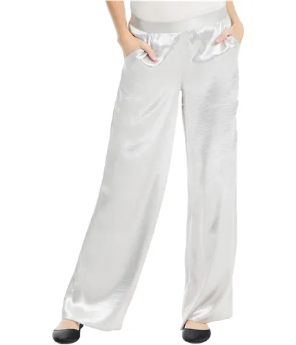 Max Studio London Womens Satin Casual Wide Leg Pants