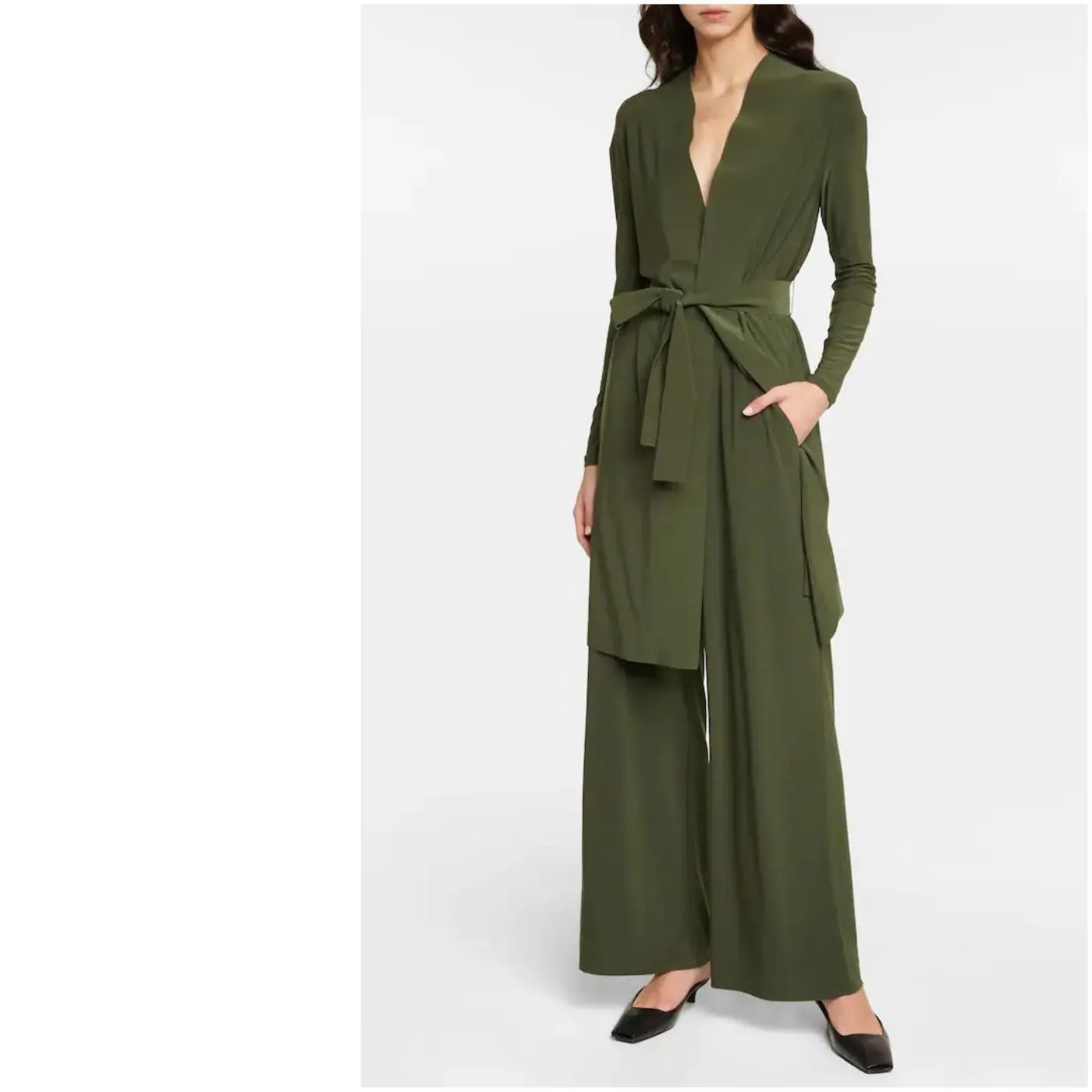 MaxMara Long Sleeve Plain Gowns - Casual and Elegant Style