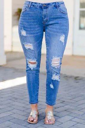 Medium Wash Jeans for Sale