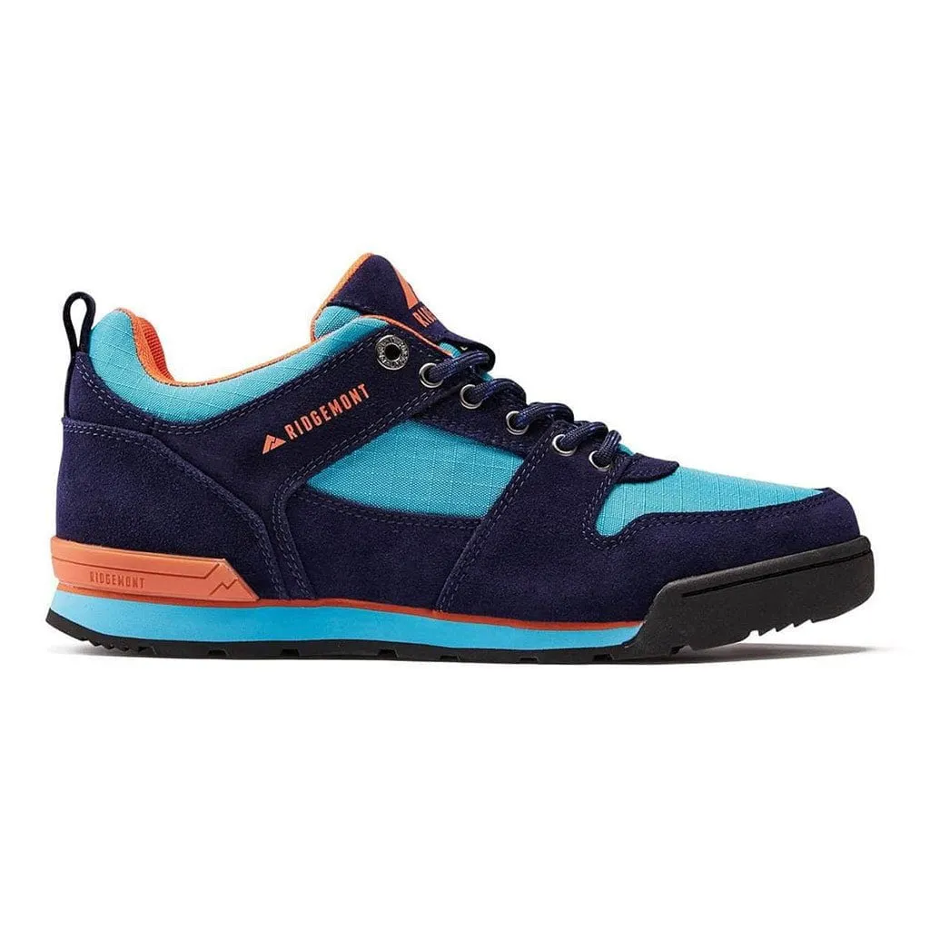 Men's Monty Lo sneakers in navy and cyan color.