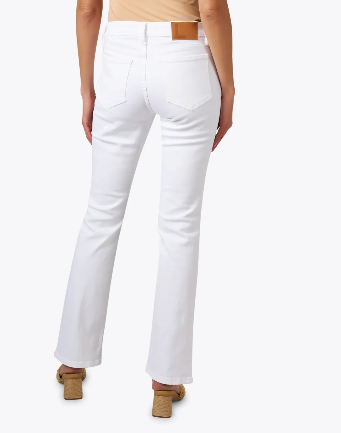 Mercer White Wash Kick Flare Jean