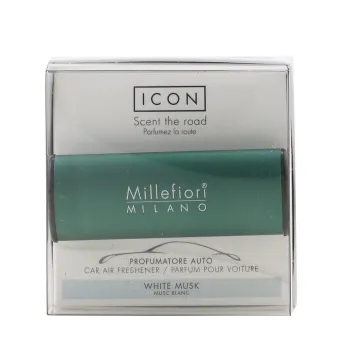 Millefiori Icon Classic Car Air Freshener - White Musk 1pc -8%