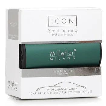 Millefiori Icon Classic Green Car Air Freshener - White Musk -8%