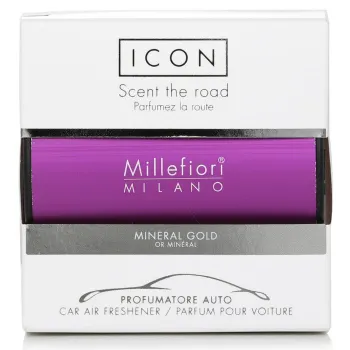 Millefiori Icon Classic Purple Car Air Freshener - Mineral Gold -8%