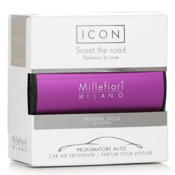 Millefiori Icon Classic Purple Car Air Freshener - Mineral Gold -8%