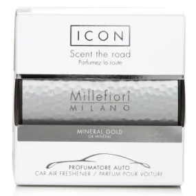 Millefiori Icon Metal Car Air Freshener - Mineral Gold -8%