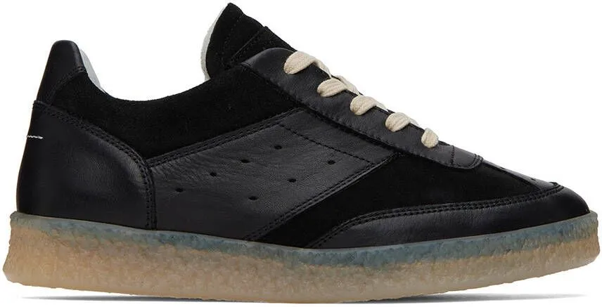 MM6 Maison Margiela Black Court Sneakers