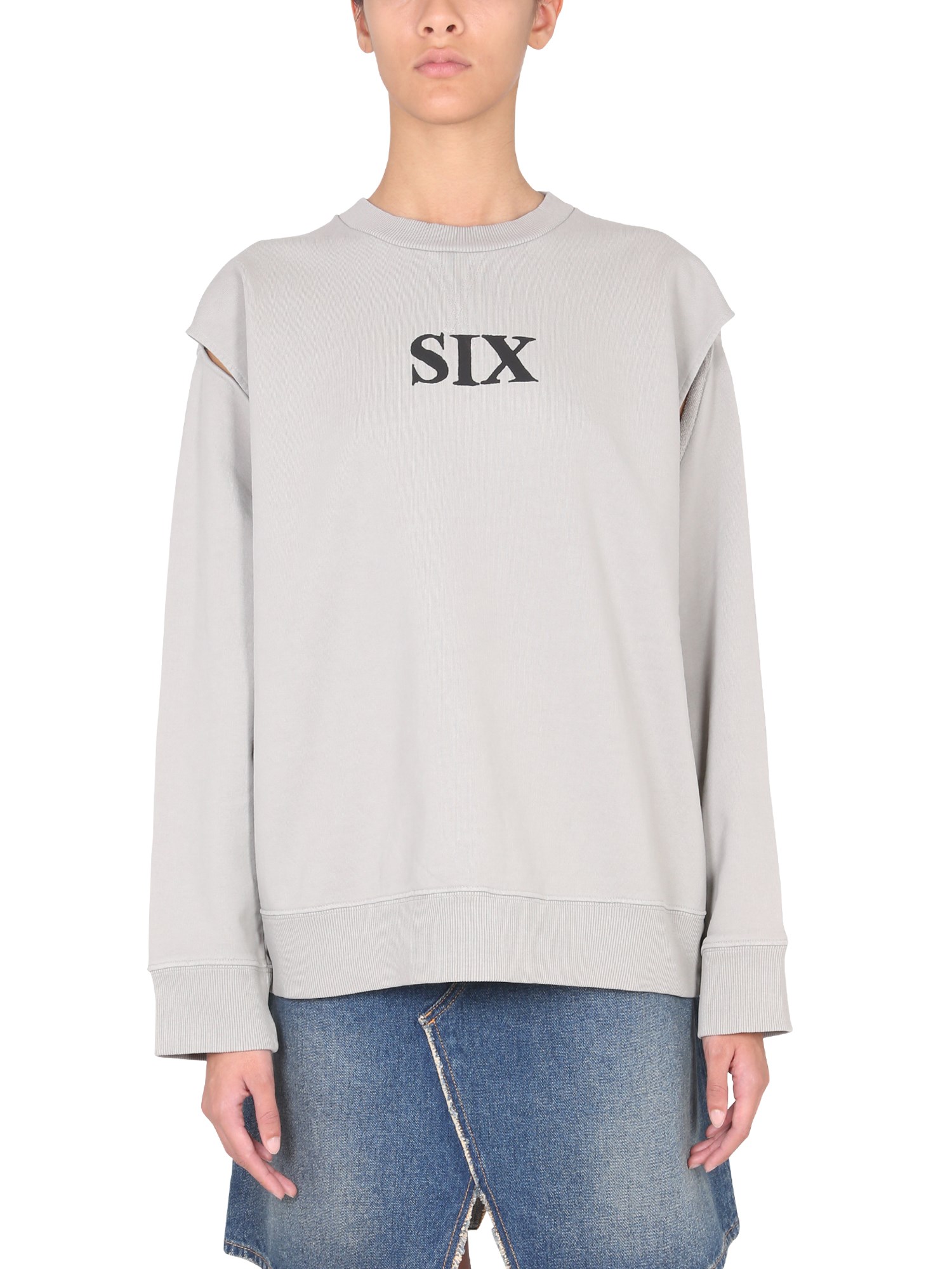 MM6 MAISON MARGIELA    COTTON SWEATSHIRT SIX