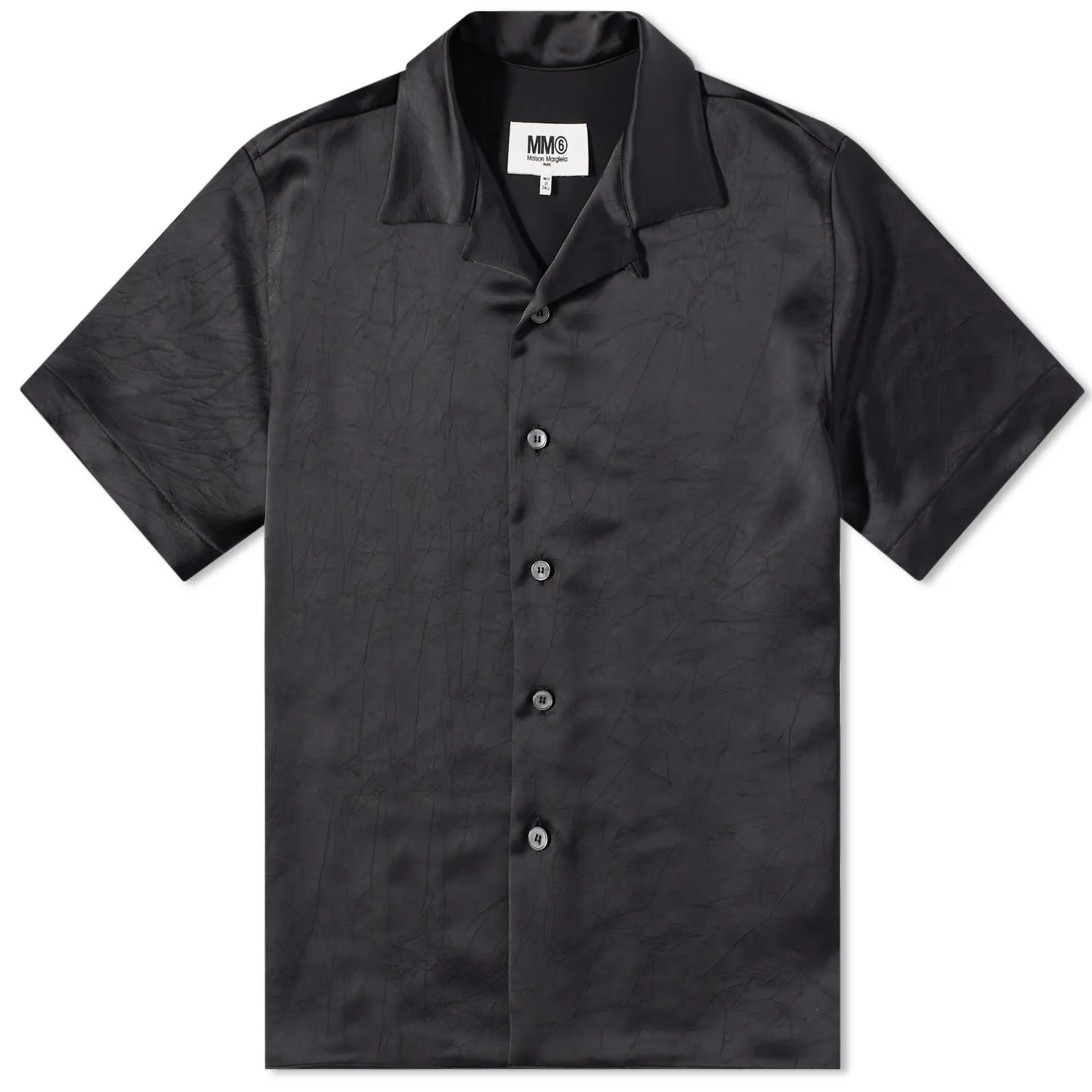 MM6 Maison Margiela Satin Vacation ShirtBlack