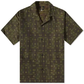 Needles Ethnic Jacquard Cabana Vacation ShirtOlive