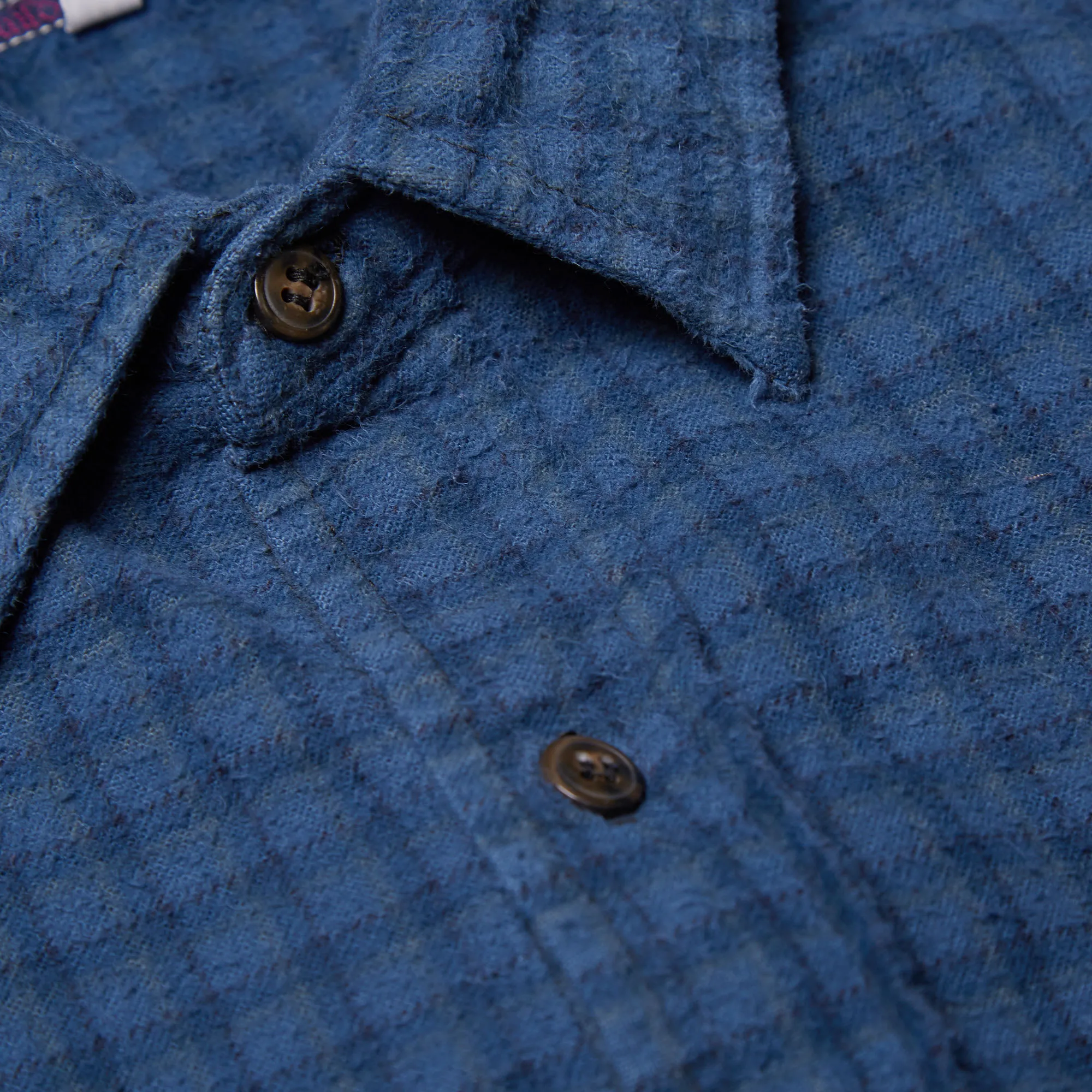 Needles Rebuild Seven Cut ShirtIndigo Overdye