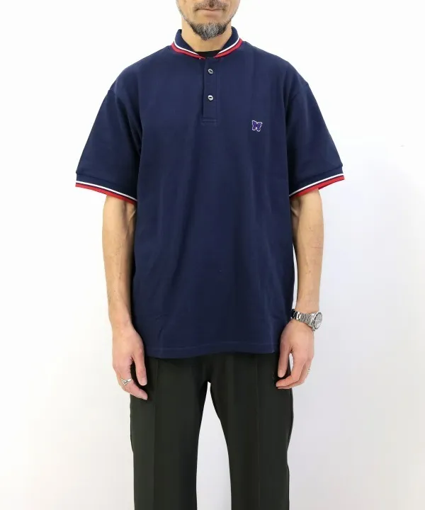 Needles  |Street Style Plain Cotton Short Sleeves Logo Polos