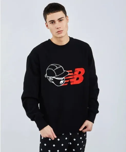 New Balance Long Sleeves Cotton Logo Unisex Collaboration