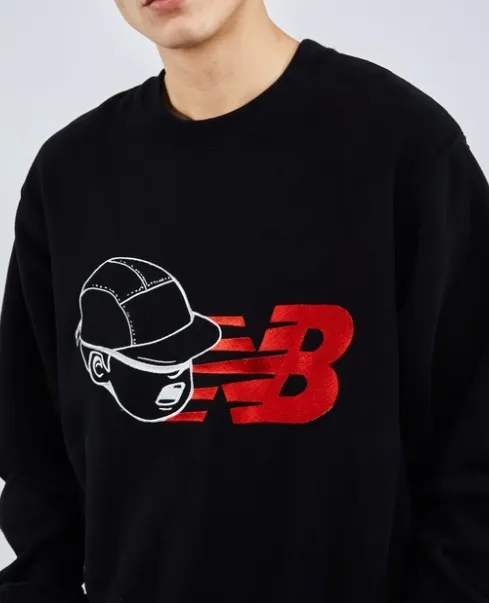 New Balance Long Sleeves Cotton Logo Unisex Collaboration