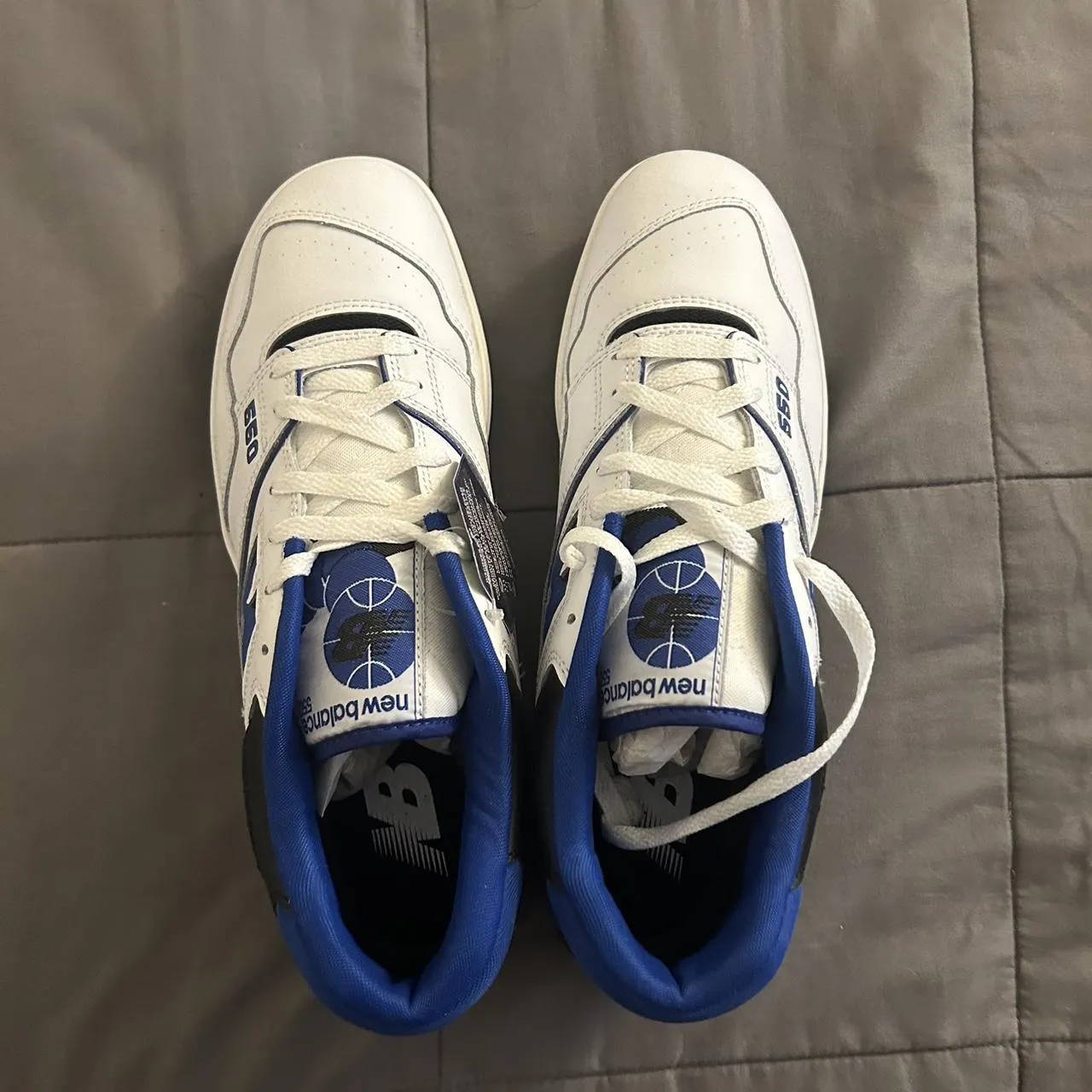 New Balance Men's Blue and White Trainers