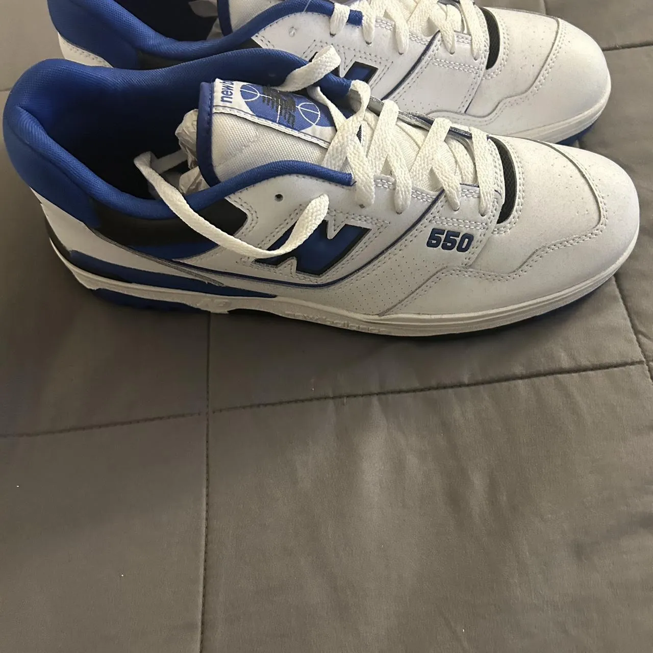 New Balance Men's Blue and White Trainers