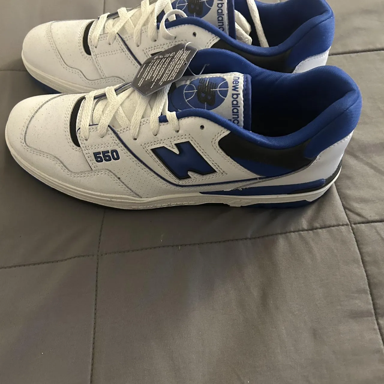 New Balance Men's Blue and White Trainers