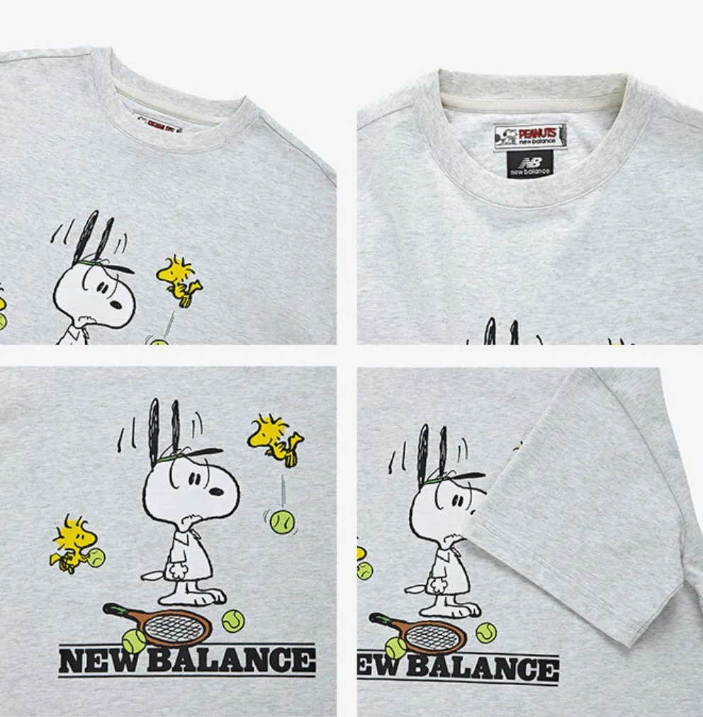 New Balance street style logo t-shirts for both men and women