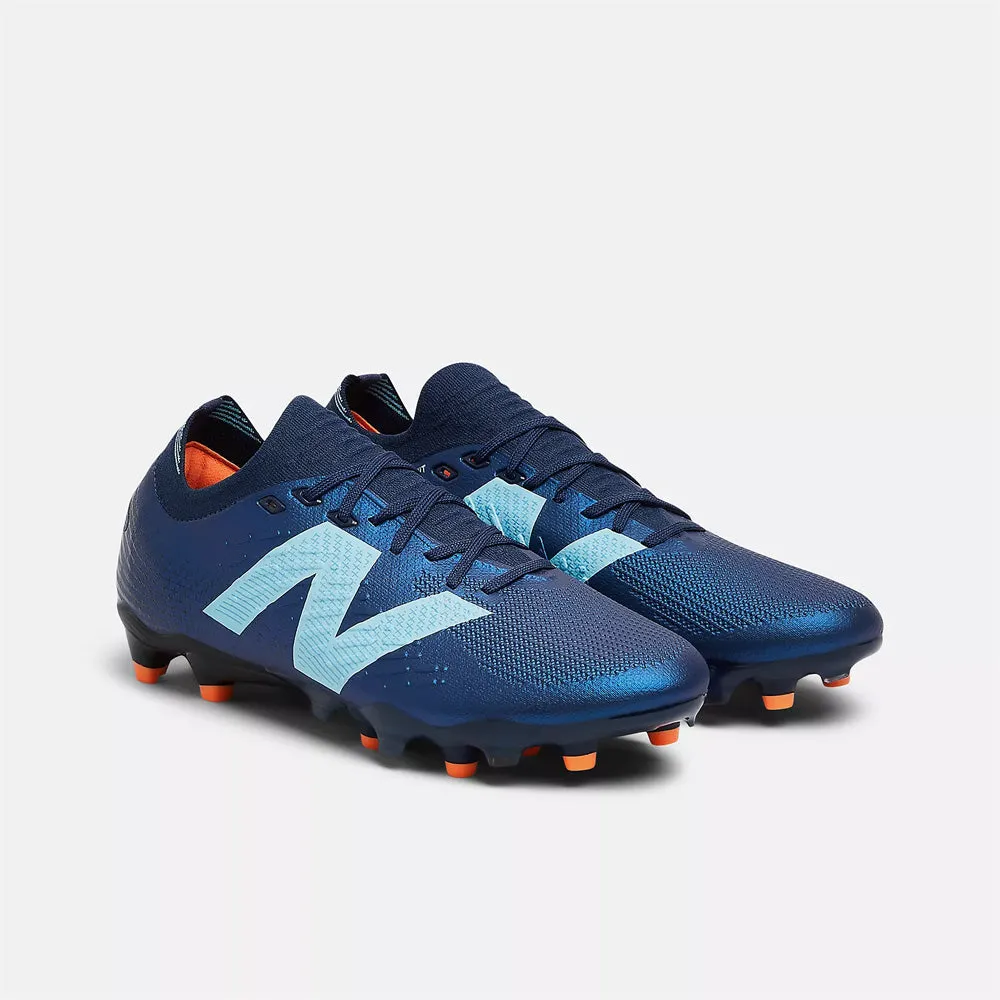 New Balance Tekela Pro Low V4+ FG Boots (Navy/Sky Blue/Hot Mango)