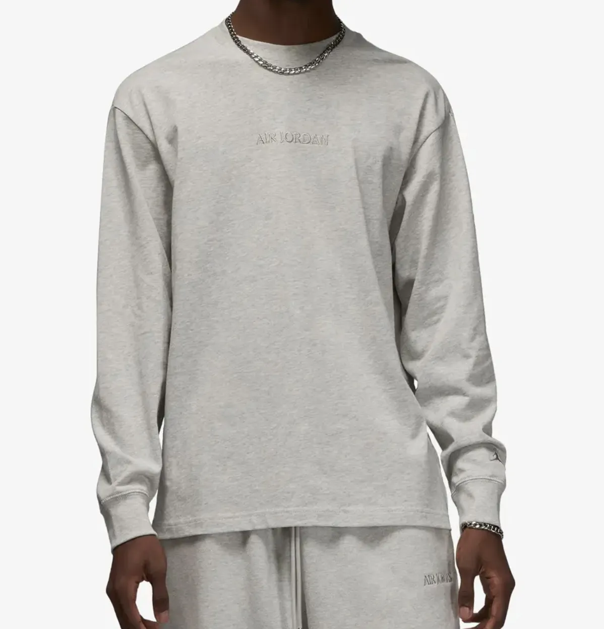 Nike | Crew Neck Long Sleeves Plain Cotton Street Style