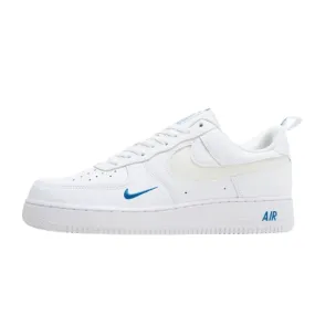 Nike Air Force 1 '07 LV8 Reflective Swoosh - White Dark Marina Blue