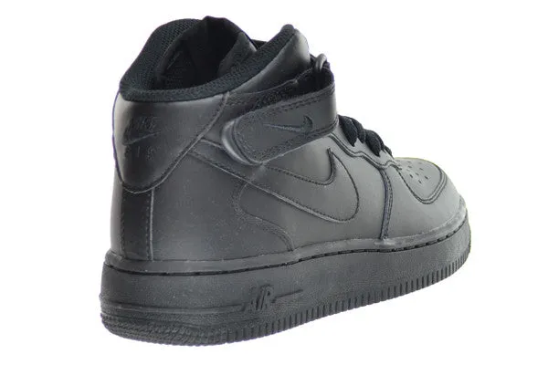 Nike Air Force 1 Mid GS Big Kids Black Sneakers