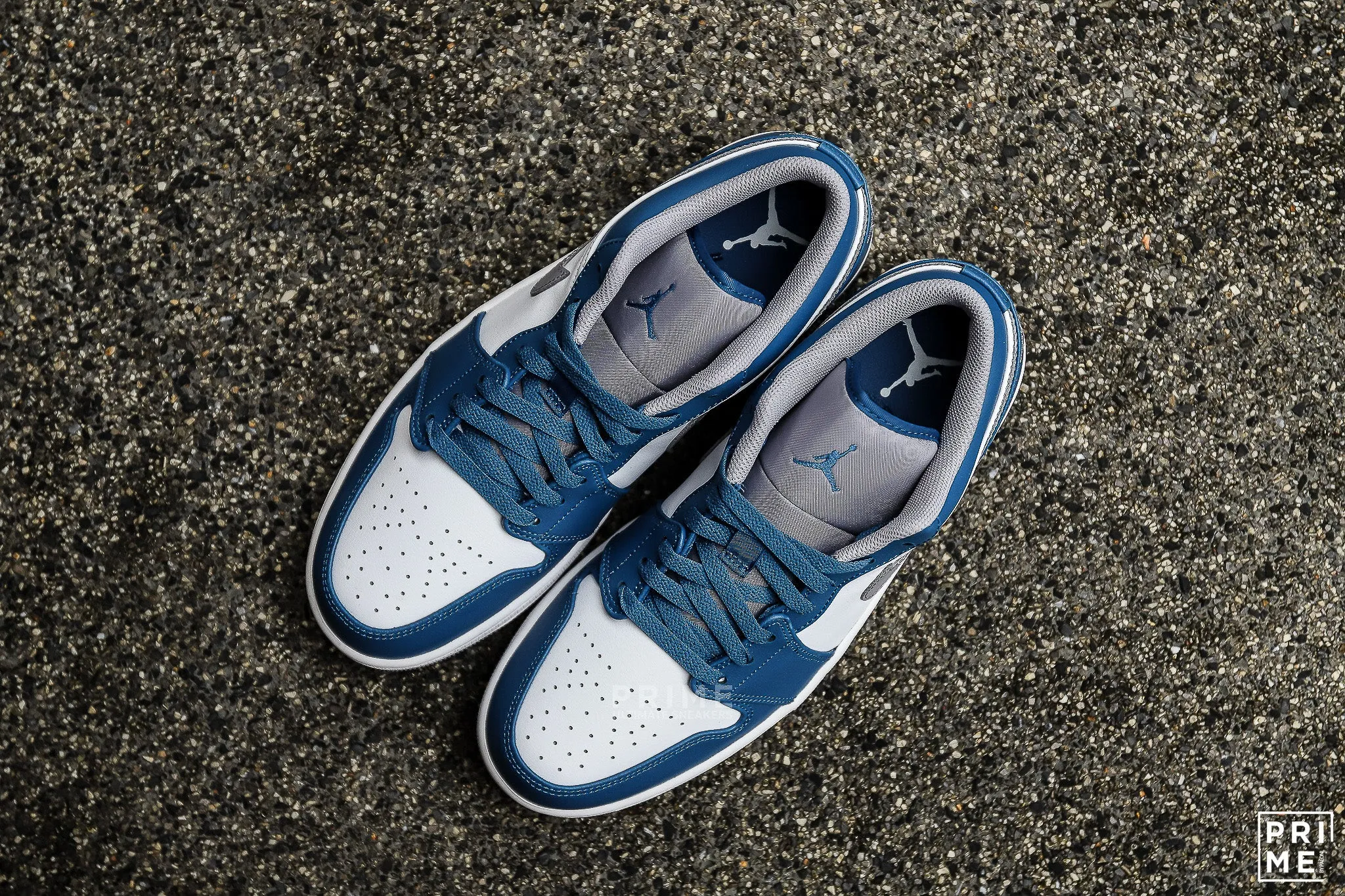 Nike Air Jordan 1 Low True Blue Cement Grey White 553558 412 prices, reviews, and availability.