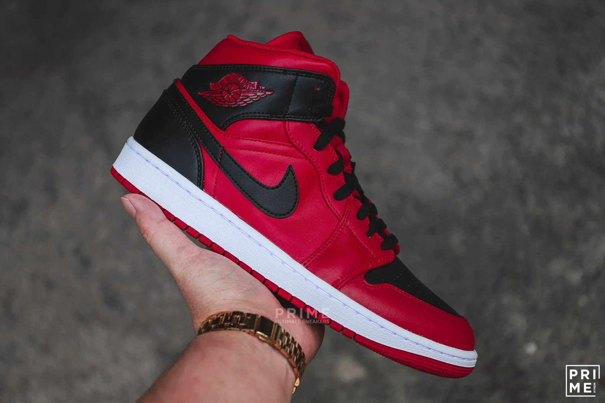 Nike Air Jordan 1 MID 554724 660 Reverse Bred - Google SEO friendly