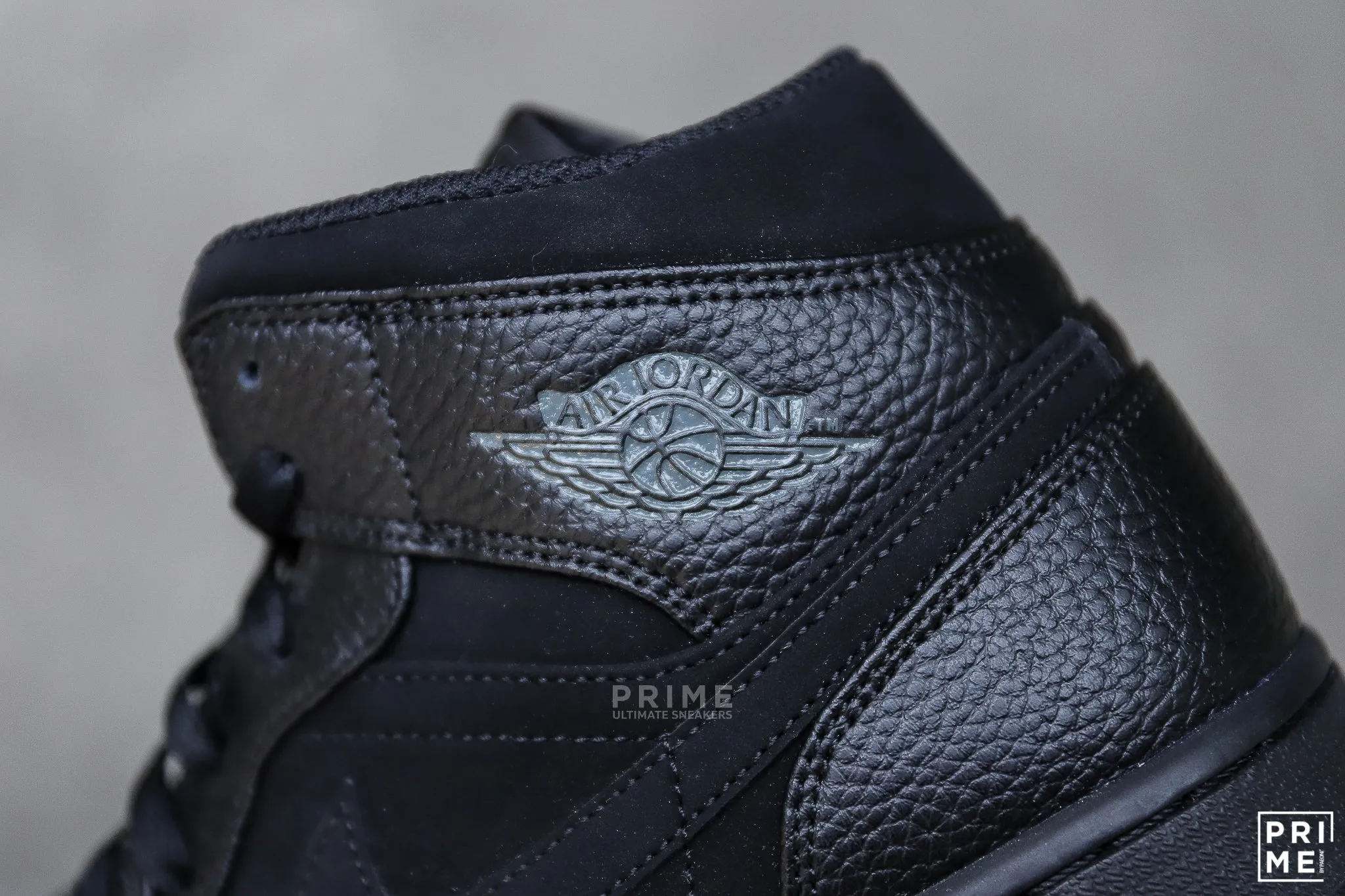 Nike Air Jordan 1 Mid Black - Dark Smoke Grey-Black (Style Code: 554724064)