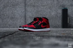 Nike Air Jordan 1 MID Black Gym Red White 554724 074