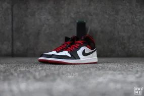 Nike Air Jordan 1 Mid White Gym Red - DQ8426 106