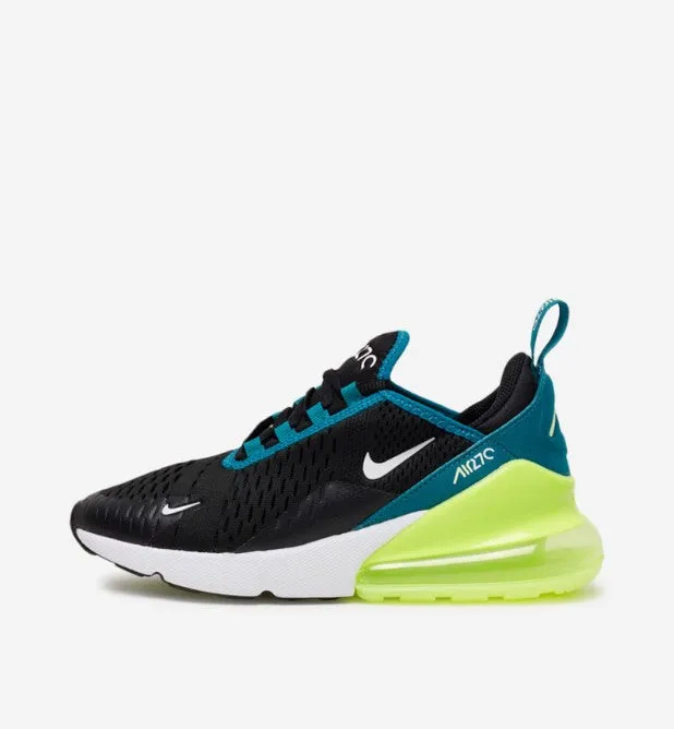 Nike Air Max 270 (GS) Black White Bright Spruce 943345-026