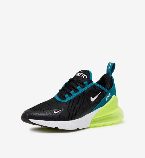 Nike Air Max 270 (GS) Black White Bright Spruce 943345-026