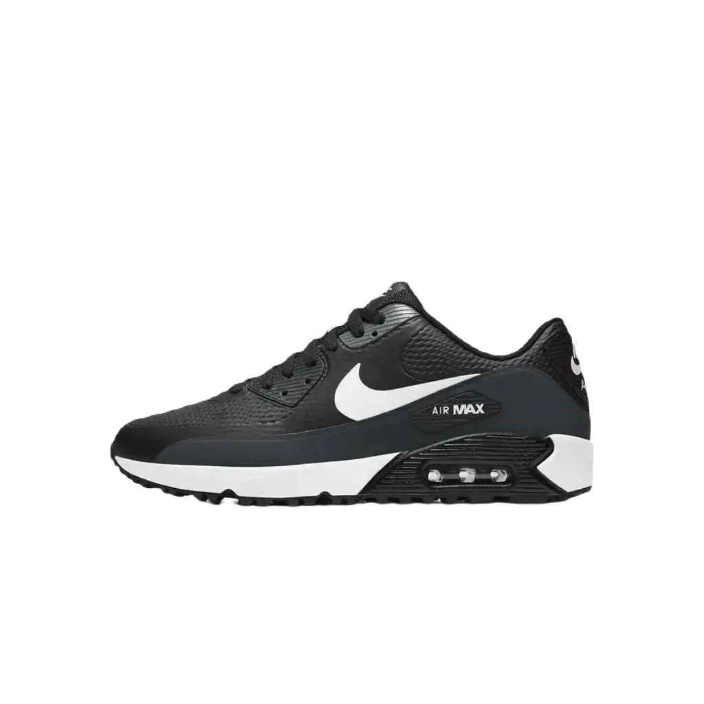 Nike Air Max 90 G Spikeless Golf Shoe - Black/White: Golf Shoe Black/White